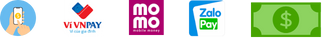 Chuyển khoản - VnPay - Momo - ZaloPay - Tiền mặt